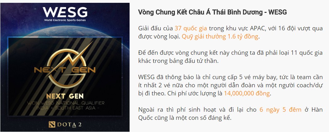 Dota 2: Cộng đồng game thủ chung tay hỗ trợ Next Gen thi đấu thế giới