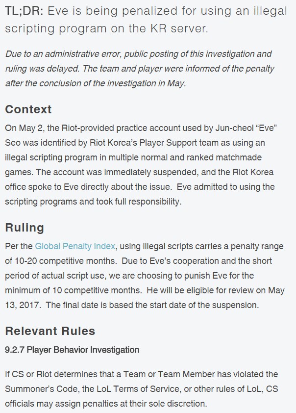 LMHT: Tuyển thủ chuyên nghiệp bị phạt cấm thi đấu vì gian lận