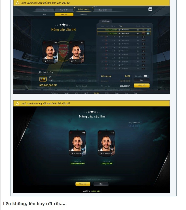 FIFA Online 3: Ép thành công thẻ Benzema + 9