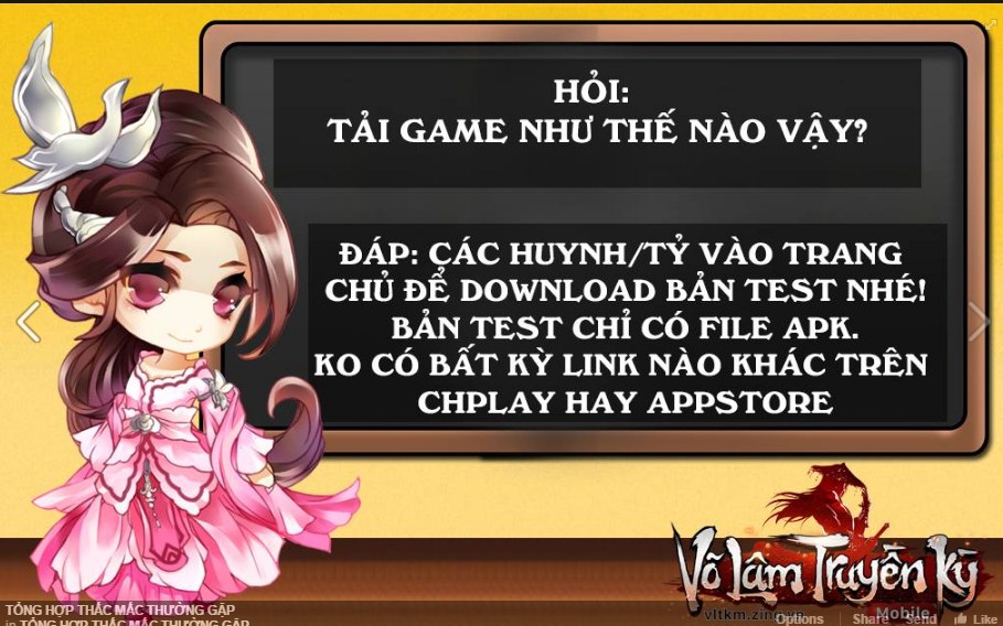 Võ Lâm Truyền Kỳ Mobile: Xuất hiện hàng loạt game mobile giả mạo