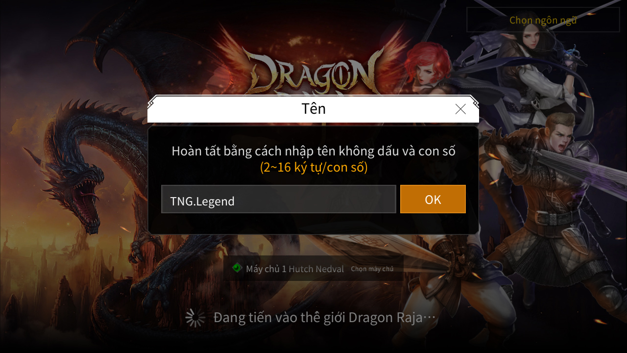 Game mobile Dragon Raja M có phiên bản tiếng Việt