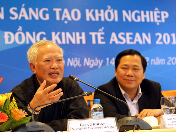 Nguyên Phó thủ tướng Vũ Khoan:Thanh niên phải có tức khí để khởi nghiệp !