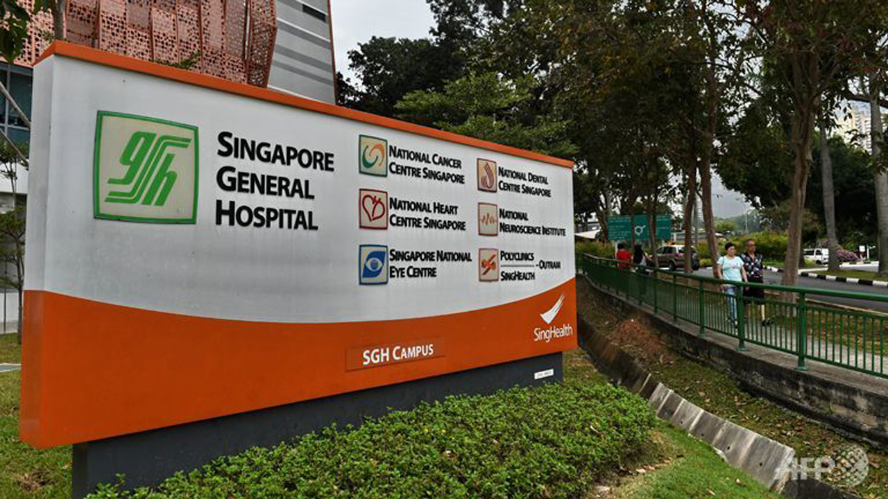 Bệnh viện đa khoa Singapore (SGH) - Ảnh: AFP