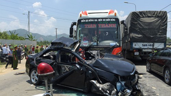 Vụ tai nạn giao thông thảm khốc tại Đà Nẵng ngày 29.4 - Ảnh: Nguyễn Tú