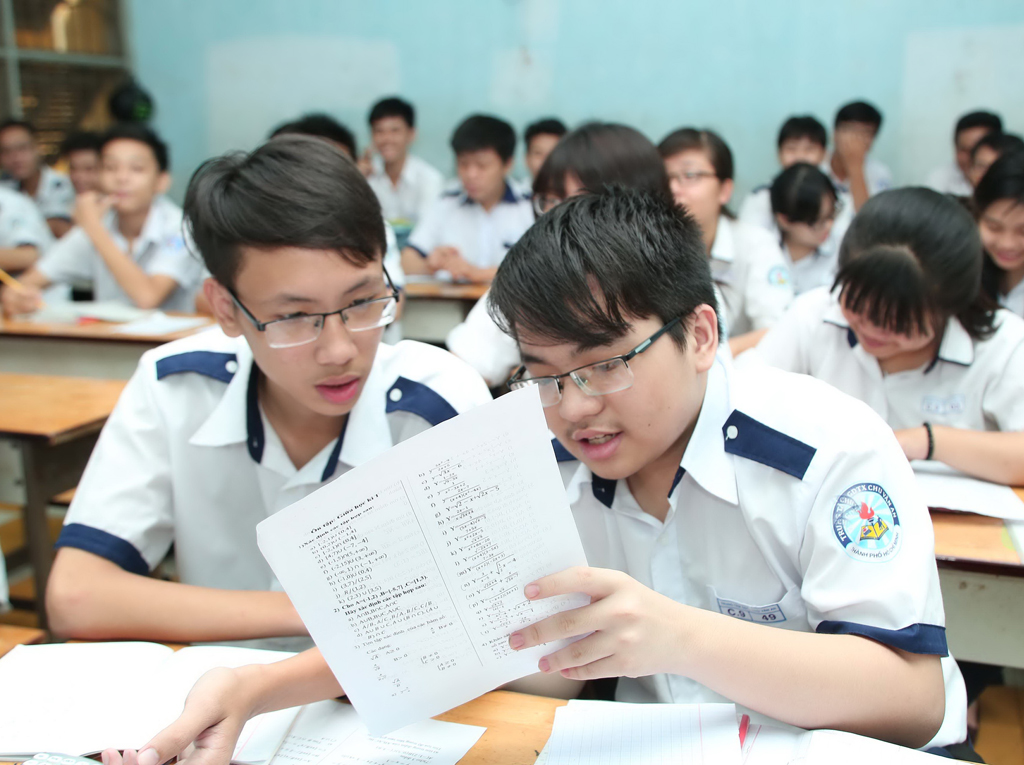 Dự thảo chương trình giáo dục phổ thông mới sẽ phân hóa mạnh ở cấp THPT theo năng lực và nguyện vọng của HS - Ảnh: Đào Ngọc Thạch