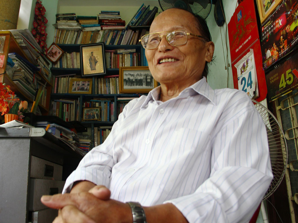 Nhà thơ Giang Nam -	Ảnh: Nguyễn Chung