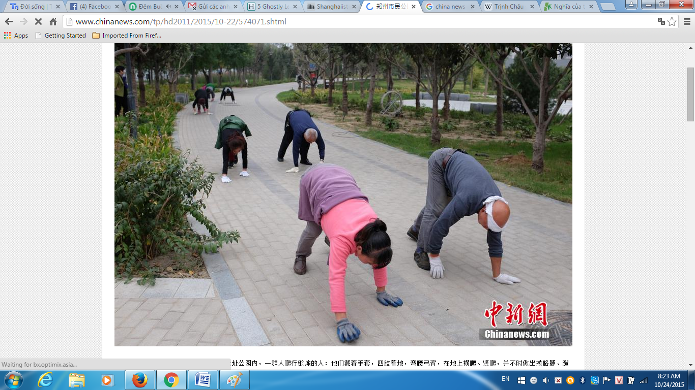 Một buổi tập bài tập “lạ” ở Trịnh Châu - Ảnh chụp màn hình website của Tân Văn xã
