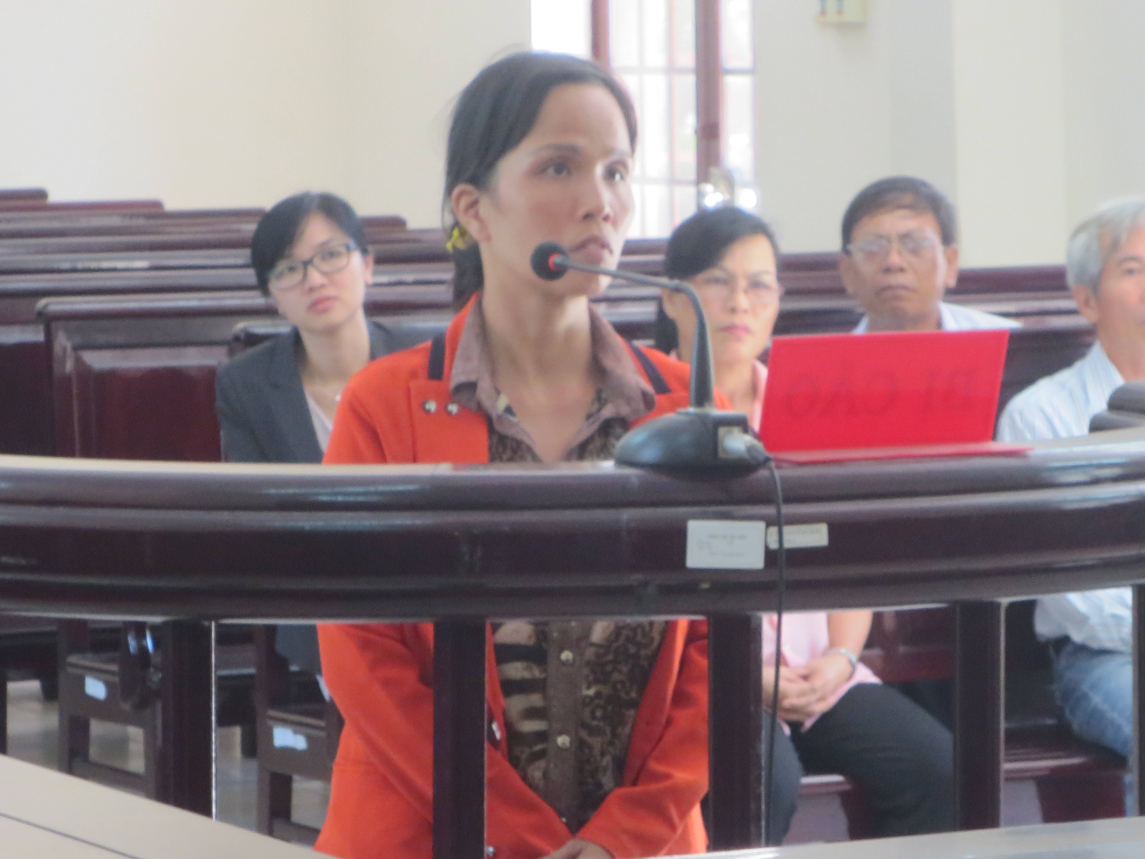 Bị cáo Trần A Gịn tại phiên tòa sơ thẩm - Ảnh NL 