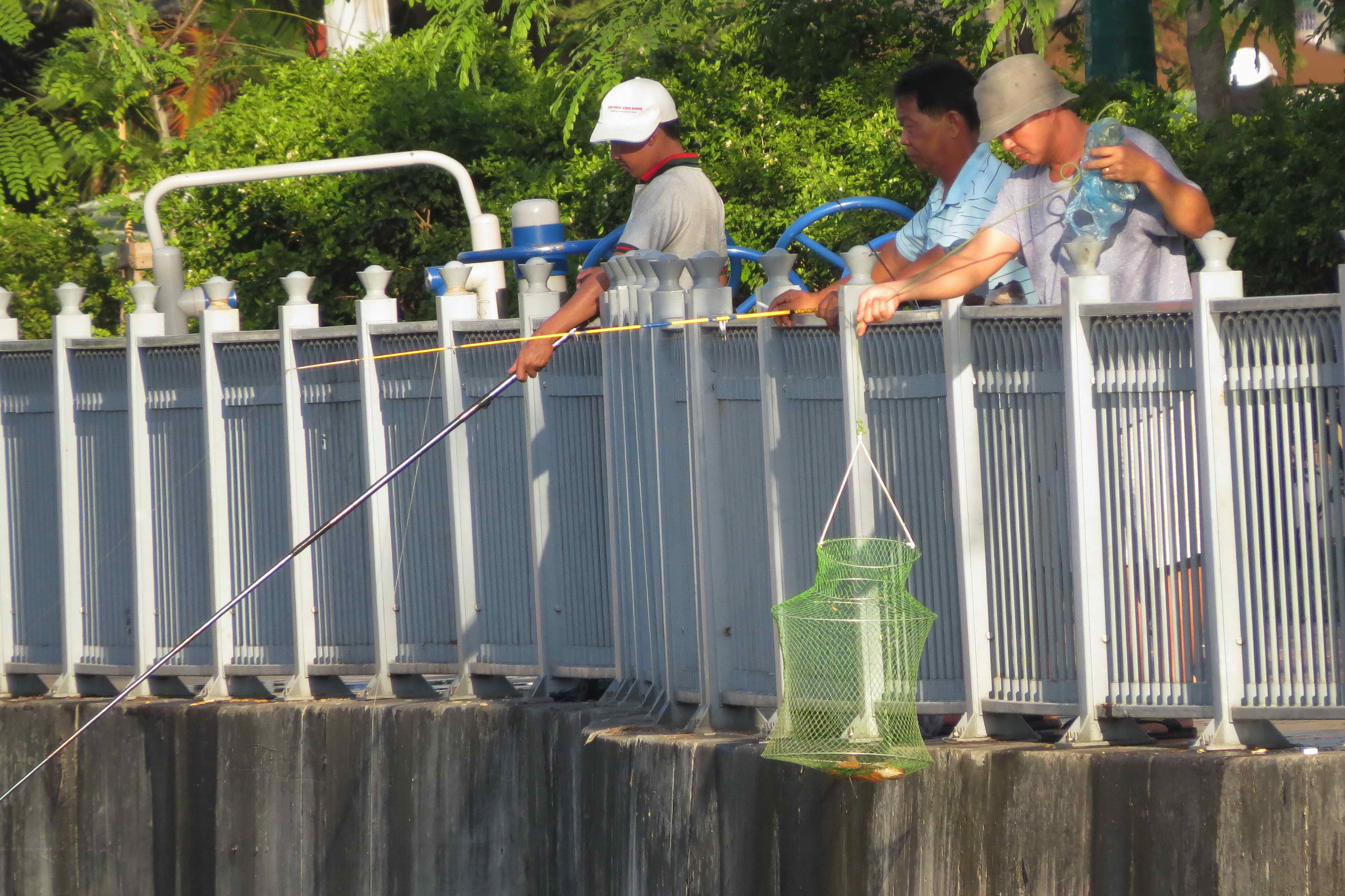Nạn câu cá trên kênh Nhiêu Lộc vẫn diễn ra thường xuyên - Ảnh: Bạch Dương