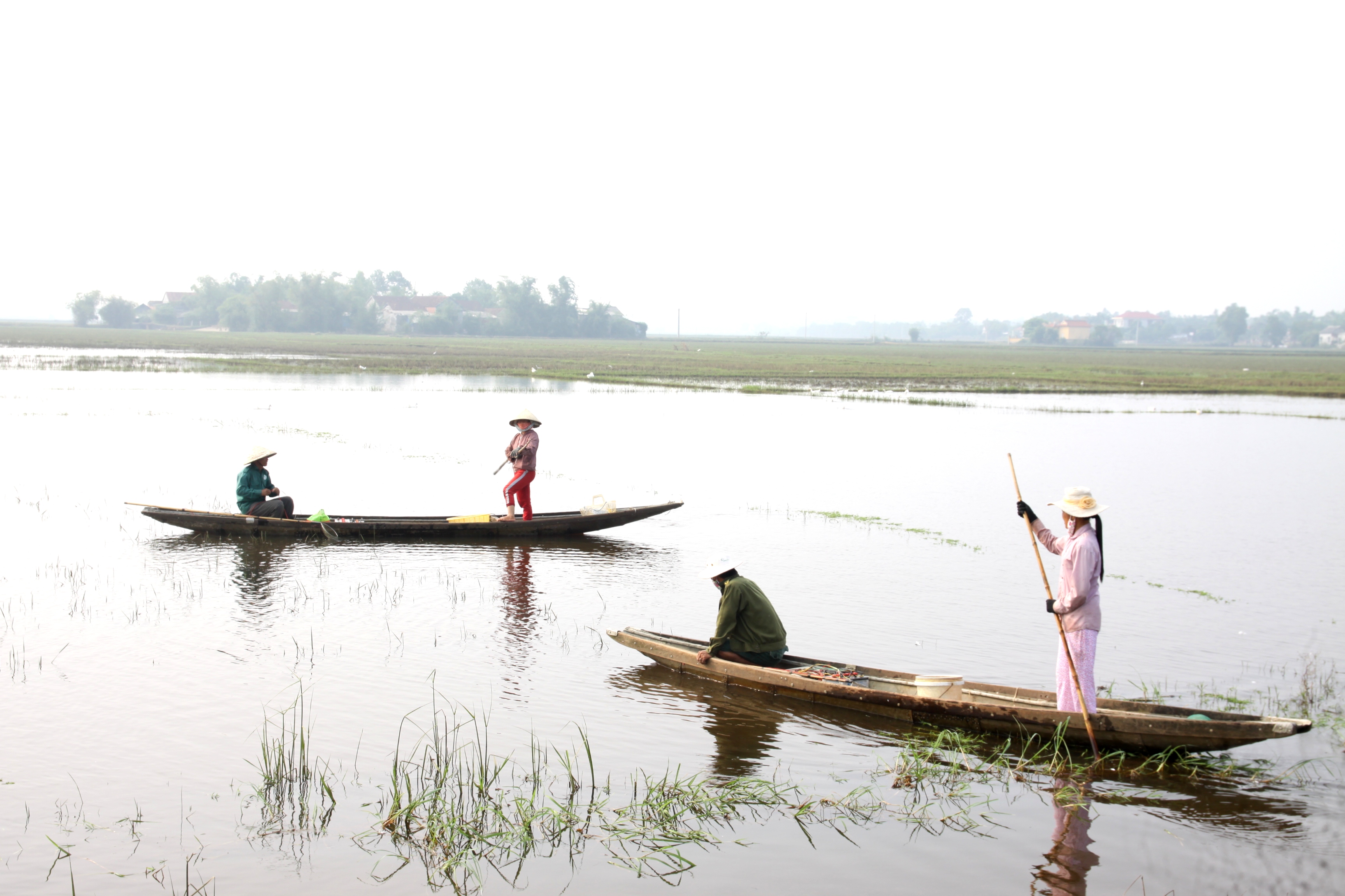 Người dân vùng càng thành thạo nghề sông nước - Ảnh: Nguyễn Phúc