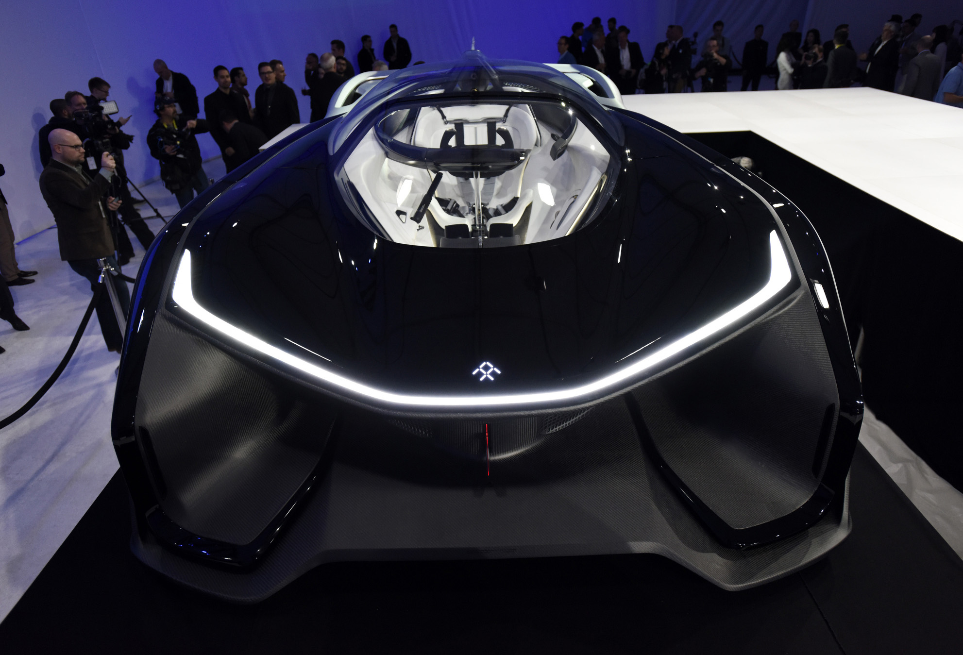 Mẫu xe hơi điện FFZER01 của Hãng Faraday Future - Ảnh: Bloomberg