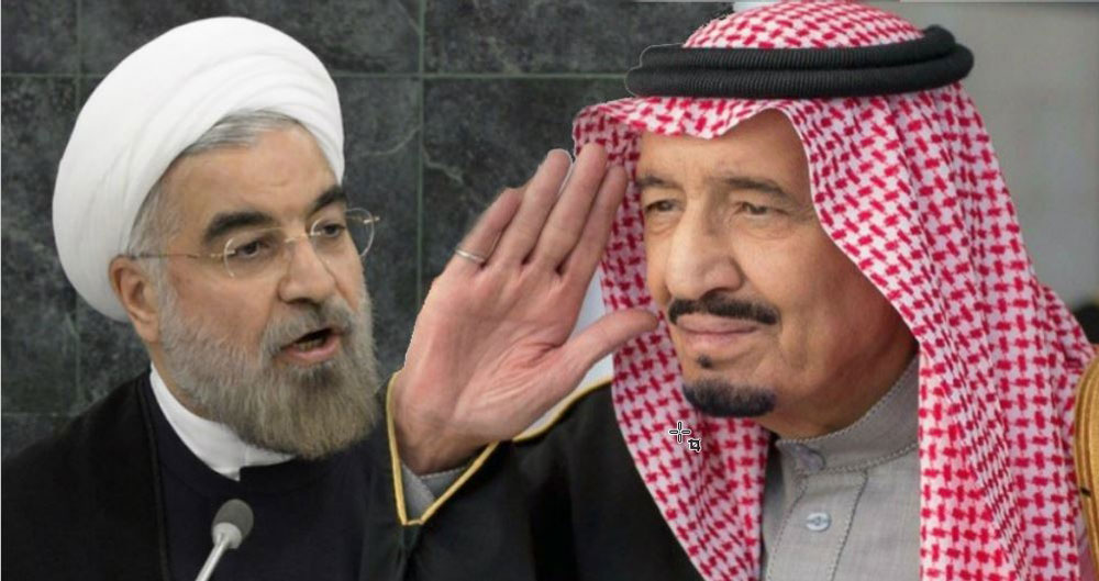 Tổng thống Iran Hassan Rouhani và Quốc vương Ả Rập Xê Út Salman - Ảnh: ITV