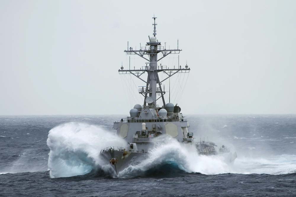 Tàu USS Curtis Wilbur được triển khai vào khu vực quanh đảo Tri Tôn - Ảnh: US Navy