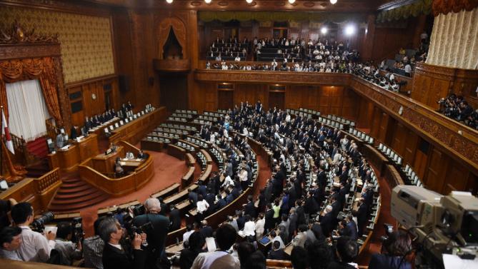 Một phiên họp của quốc hội Nhật Bản - Ảnh: Reuters