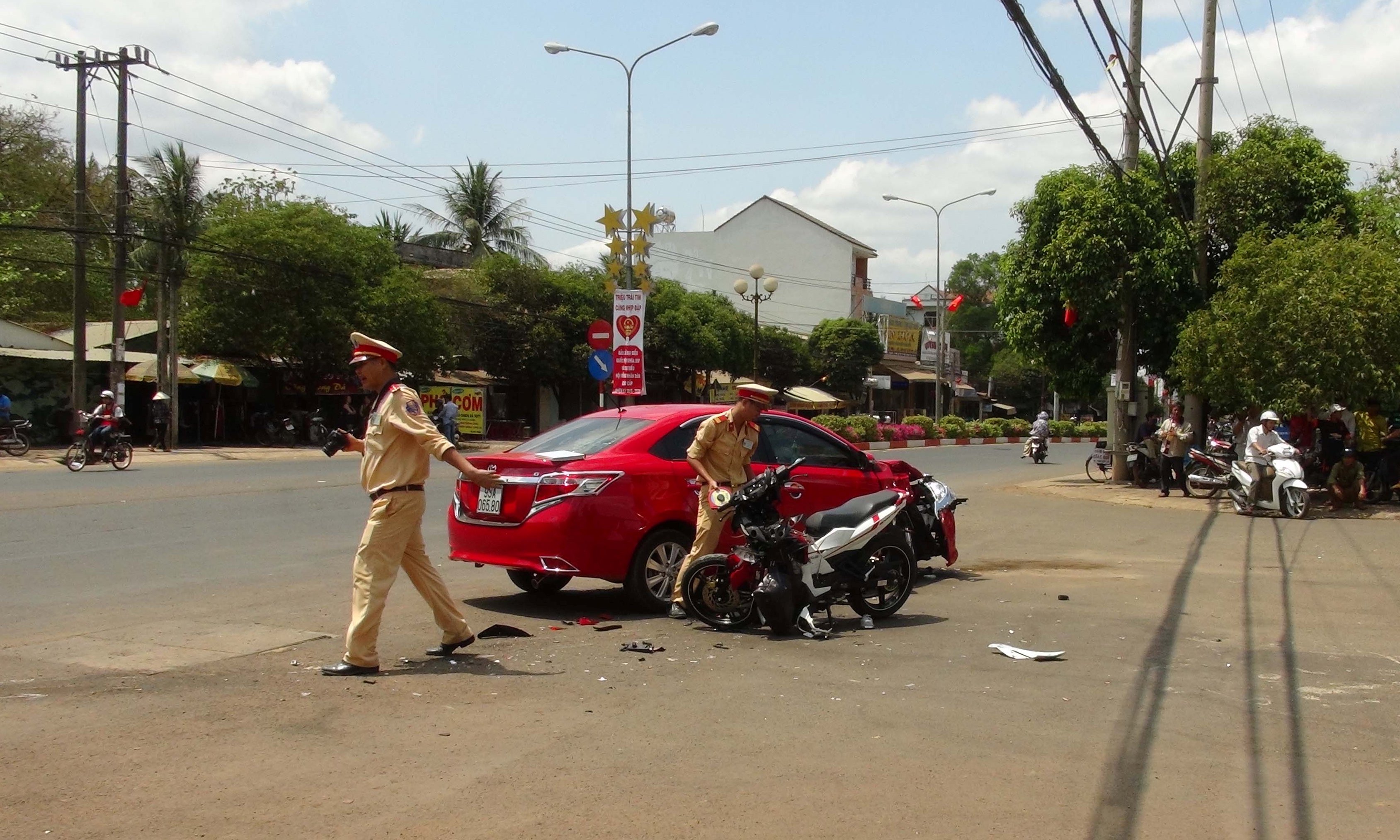  Hiện trường vụ tai nạn - Ảnh: CTV