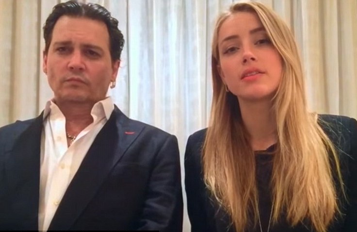 Johnny Depp và Amber Heard trong đoạn clip - Ảnh: chụp màn hình