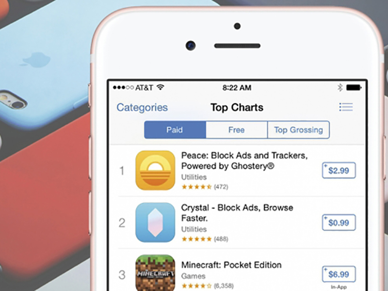 Ứng dụng Peace nhanh chóng chiếm vị trí đầu bảng App Store ngày 18.9 - Ảnh: Getty Images