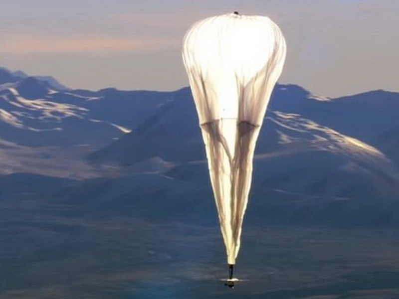 Những chiếc khinh khí cầu này của Google sẽ mang sứ mạng phủ sóng internet toàn cầu trong năm sau - Ảnh: Google