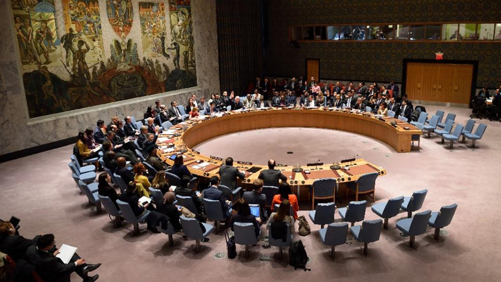 Hội đồng Bảo an LHQ bỏ phiếu về tình hình nhân quyền ở Triều Tiên, ngày 10.12.2015 tại New York. Trung Quốc và Nga là 2 trong 4 nước bỏ phiếu chống - Ảnh: AFP