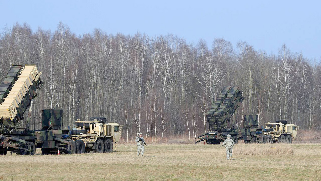 Tên lửa phòng không và đánh chặn Patriot của Mỹ tại Ba Lan trong một cuộc tập trận tháng 3.2015 - Ảnh: AFP