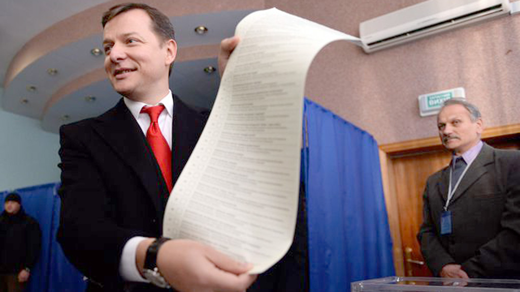 Ông Oleg Lyashko, lãnh đạo đảng Cấp tiến của Ukraine - Ảnh: AFP