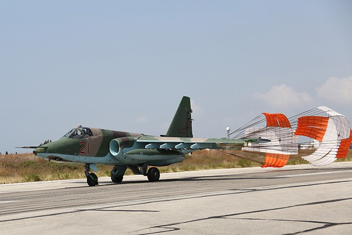 Su-25 được mệnh danh là “xe tăng bay” của Không quân Nga - Ảnh: Bộ Quốc phòng Nga