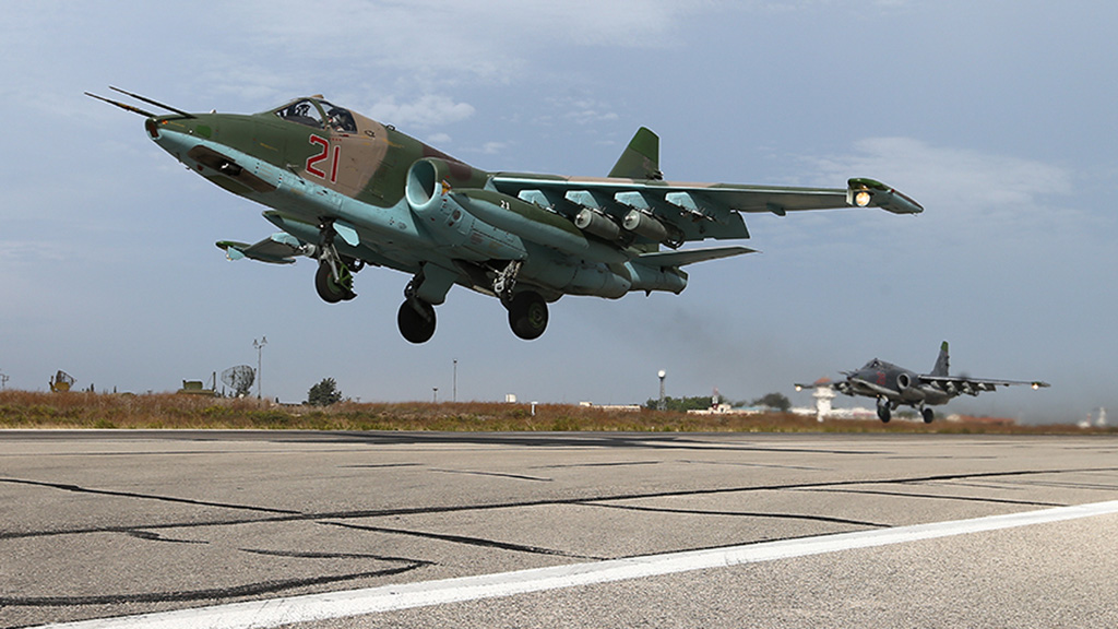 Su-25 của Nga tại Syria - Ảnh: Bộ Quốc phòng Nga