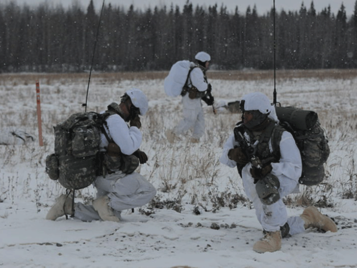 Lính Mỹ tập luyện ở Bắc Cực - Ảnh: Quân đội Mỹ