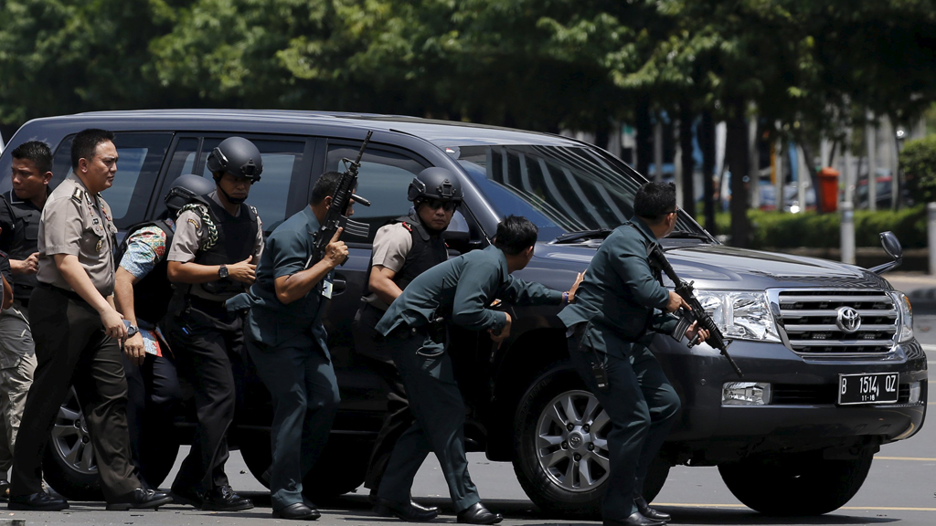 Vụ khủng bố vừa qua ở Jakarta do bàn tay IS "đạo diễn" -  Ảnh: Reuters