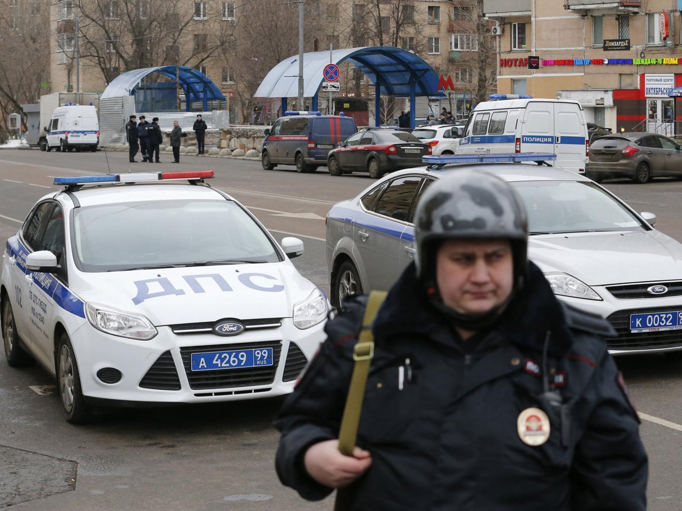 Cảnh sát Nga tại nơi Bobokulova bị bắt - Ảnh: Reuters