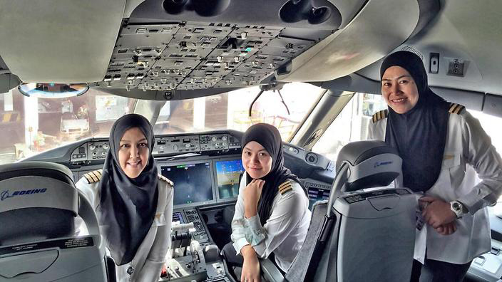 Bức ảnh của Hãng hàng không hoàng gia Brunei đã gây "bão" trên mạng - Ảnh: RB