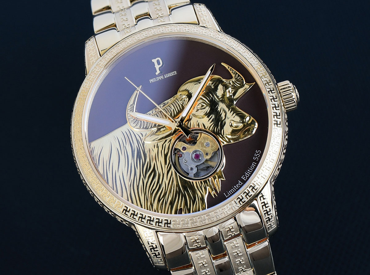 Đồng hồ Philippe Auguste phiên bản giới hạn Kim Ngưu, chỉ có 555 chiếc trên toàn cầu