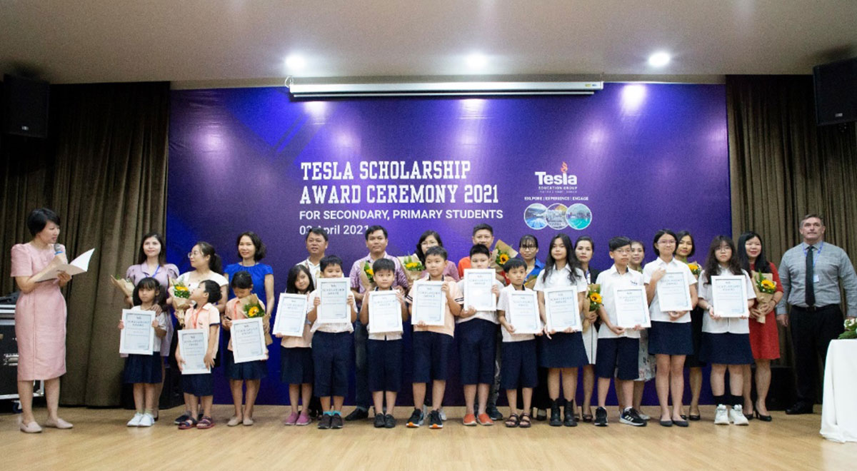 Hệ thống Trường Tesla trao 15 suất học bổng Tú tài Quốc tế đợt 1 cho học sinh Tiểu học và Trung học