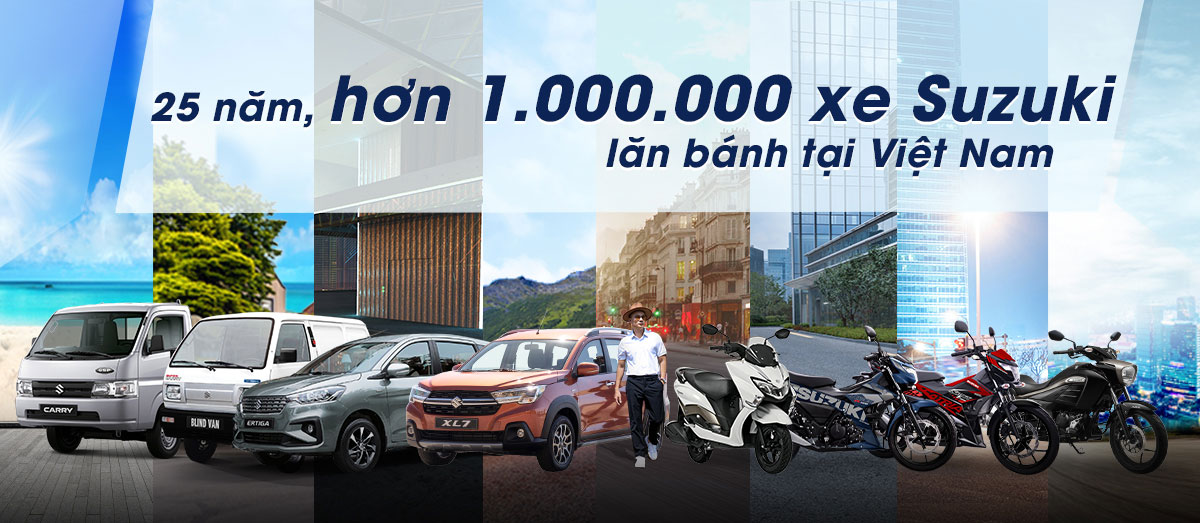 Suzuki vừa đạt doanh số ấn tượng hơn 1 triệu xe tại Việt Nam