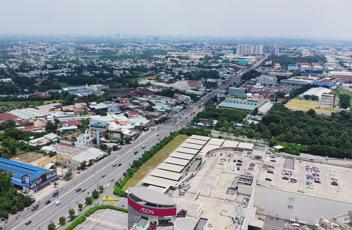 Một góc đô thị xanh Thuận An