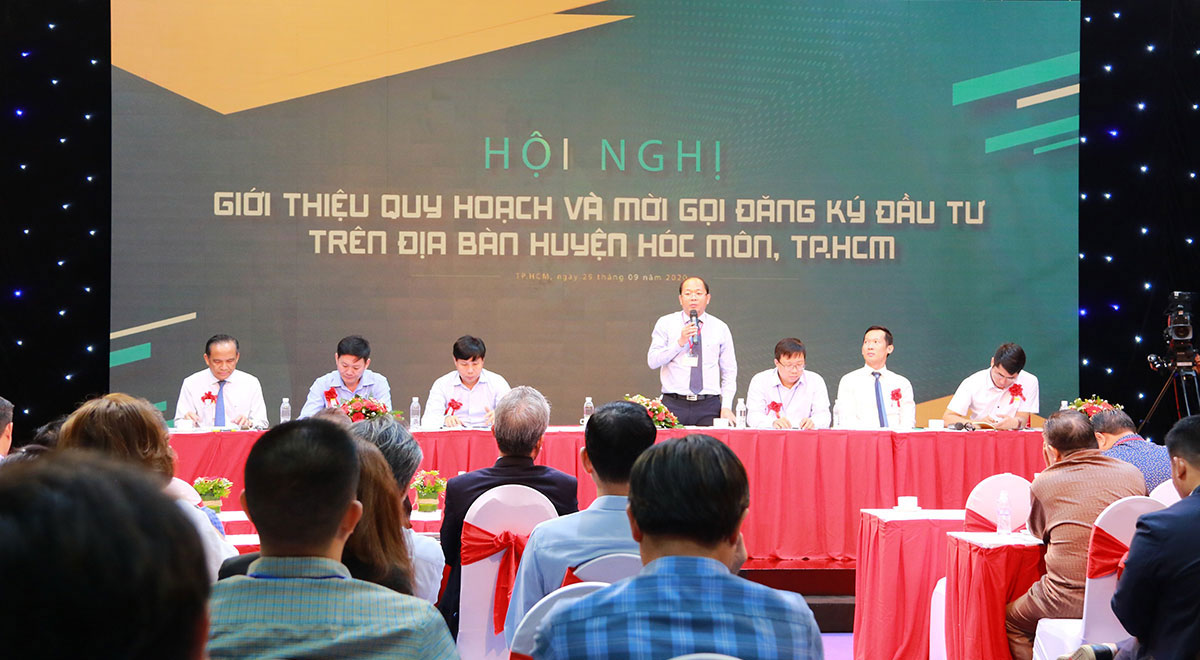 Trong năm 2020, H.Hóc Môn tổ chức hội nghị giới thiệu quy hoạch và mời gọi đăng ký đầu tư trên địa bàn huyện 