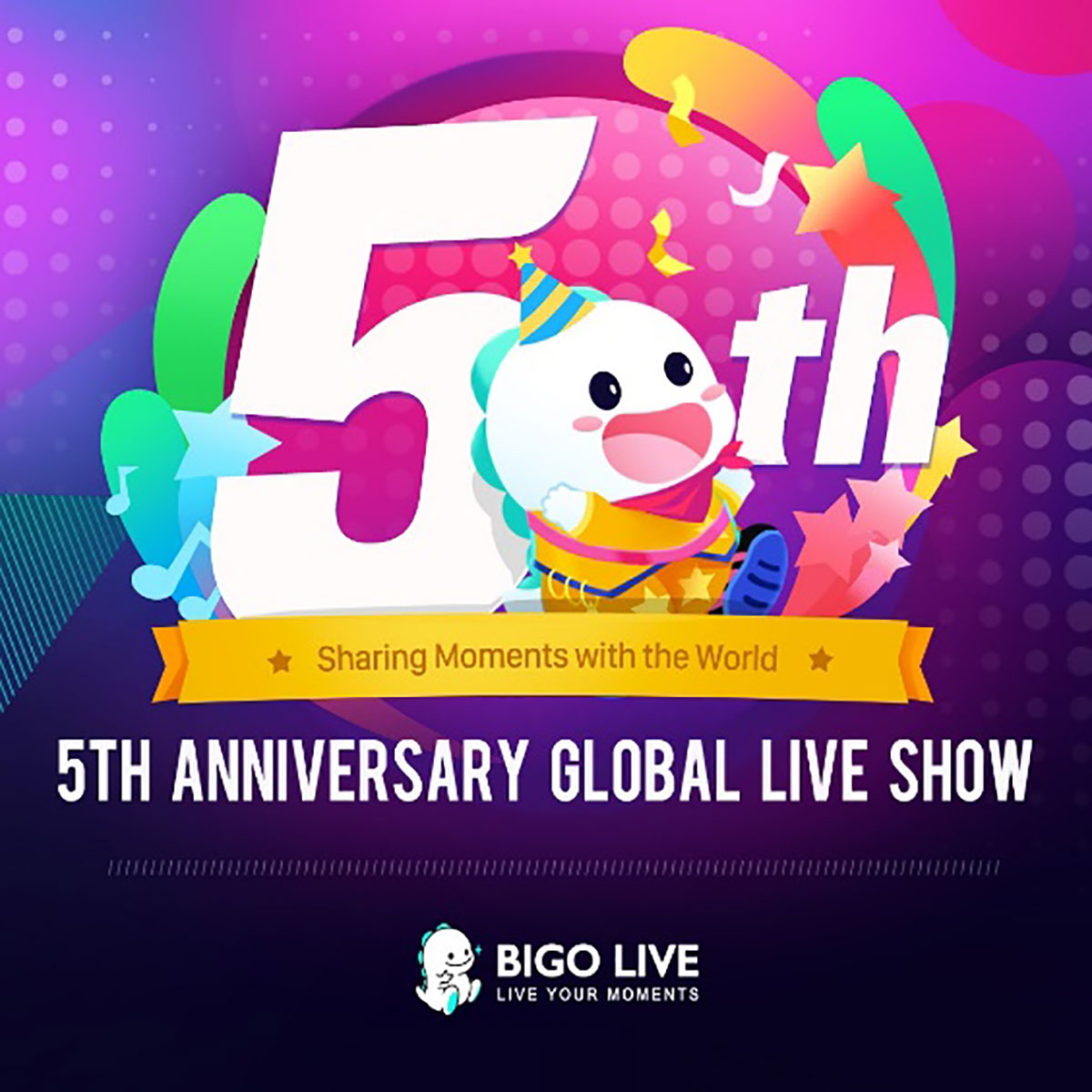 Chương trình livestream kỷ niệm sinh nhật lần thứ 5 của Bigo Live đã thu hút được 3,8 triệu người xem trên toàn thế giới