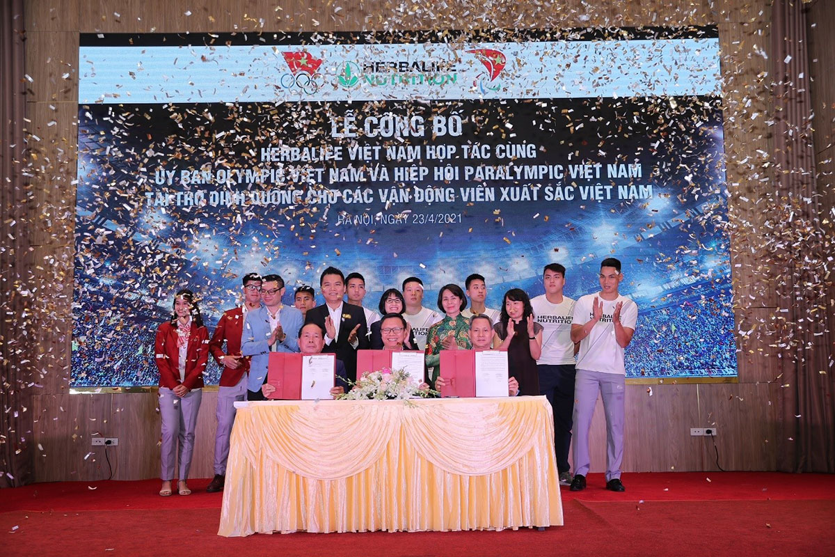 Herbalife Việt Nam công bố tiếp tục tài trợ dinh dưỡng giai đoạn 2021-2022 cho 150 vận động viên Việt Nam xuất sắc