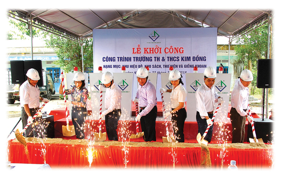 Lễ khởi công công trình Trường tiểu học và THCS Kim Đồng H.Phước Sơn do VN Đà Thành tài trợ