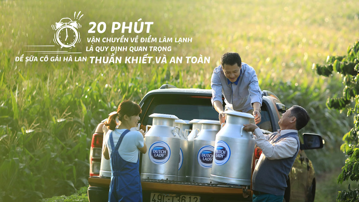 Hiện tại, Cô Gái Hà Lan tổ chức đến 45 điểm làm lạnh trải dài khắp cả nước giúp người nông dân tuân thủ nguyên tắc 20 phút vàng