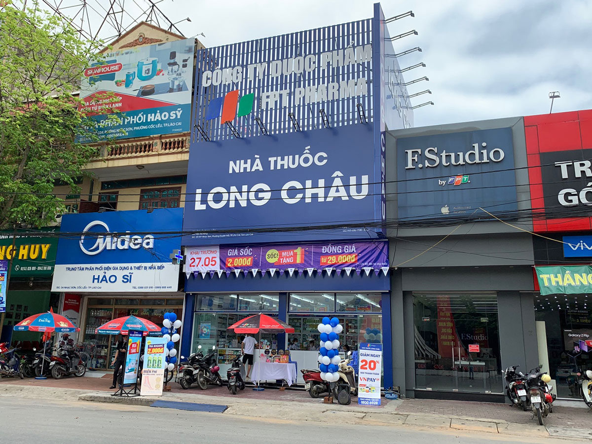 Nhà thuốc FPT Long Châu đầu tiên ở tỉnh Lào Cai được khai trương trong tháng 5