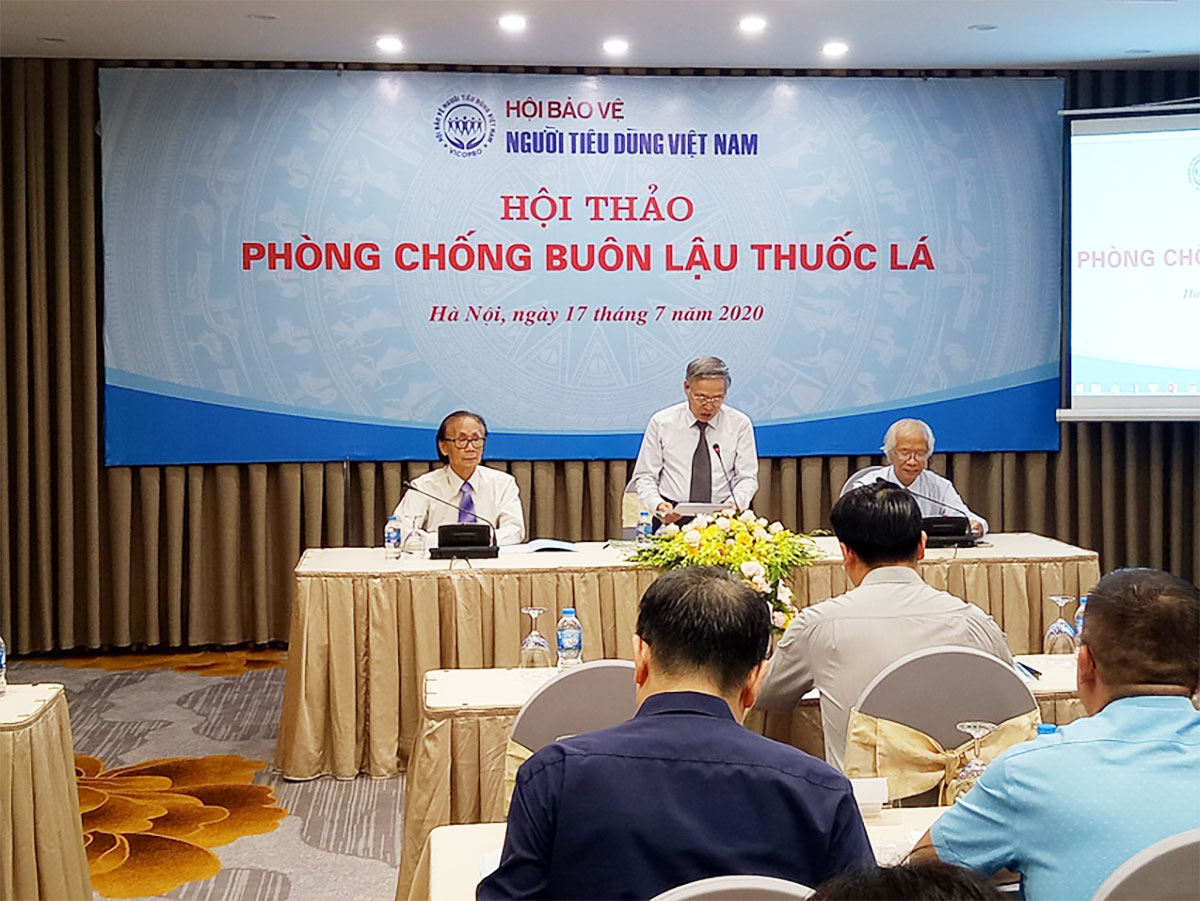 Một Hội thảo Phòng chống buôn lậu thuốc lá do Hội bảo vệ Người tiêu dùng Việt Nam tổ chức