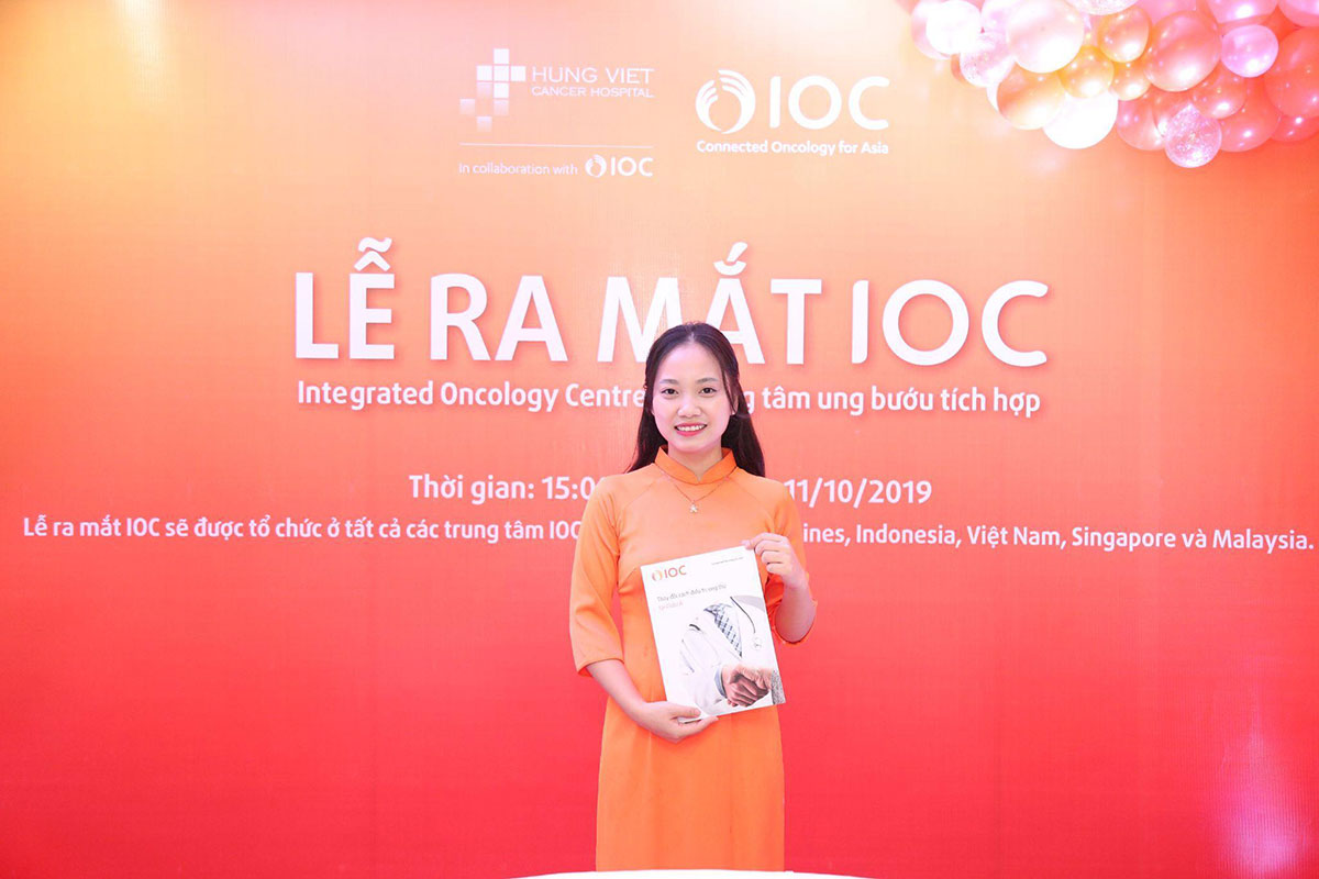 Hình ảnh hợp tác giữa Bệnh viện Ung bướu Hưng Việt và IOC