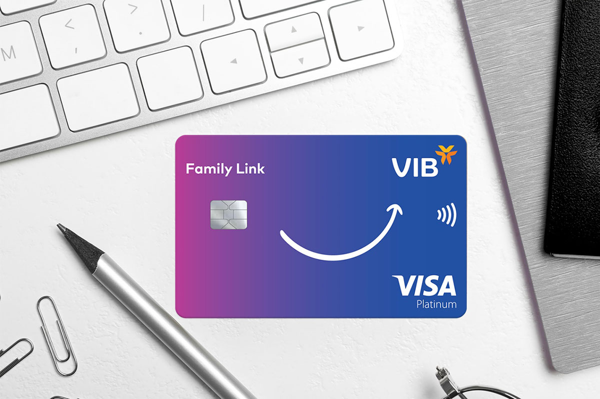 Thẻ VIB Family Link tích điểm gấp 16 lần cho các chi tiêu gắn kết gia đình