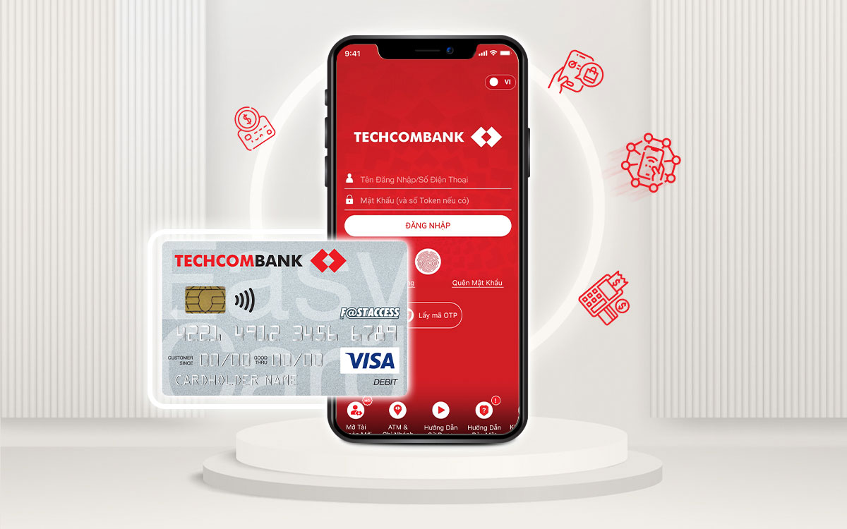 Techcombank cung cấp dịch vụ mở tài khoản trực tuyến nhanh chóng, an toàn nhờ công nghệ eKYC