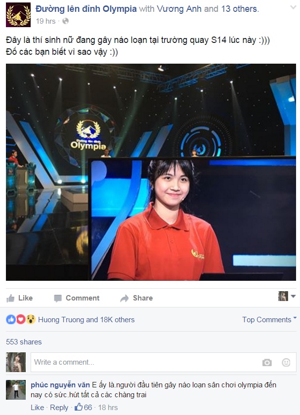Lan Thy - Ảnh chụp màn hình Facebook