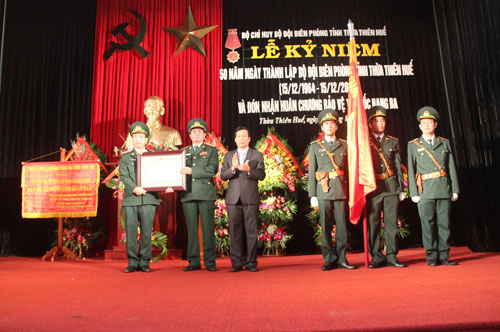 Bộ đội Biên phòng Thừa Thiên- Huế nhận 2 Huân chương Bảo vệ Tổ quốc