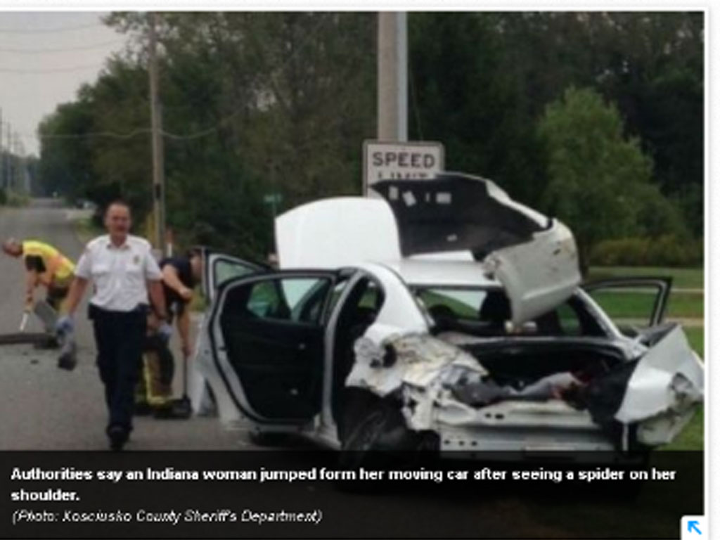 Chiếc xe sau tai nạn - Ảnh chụp màn hình báo USA Today