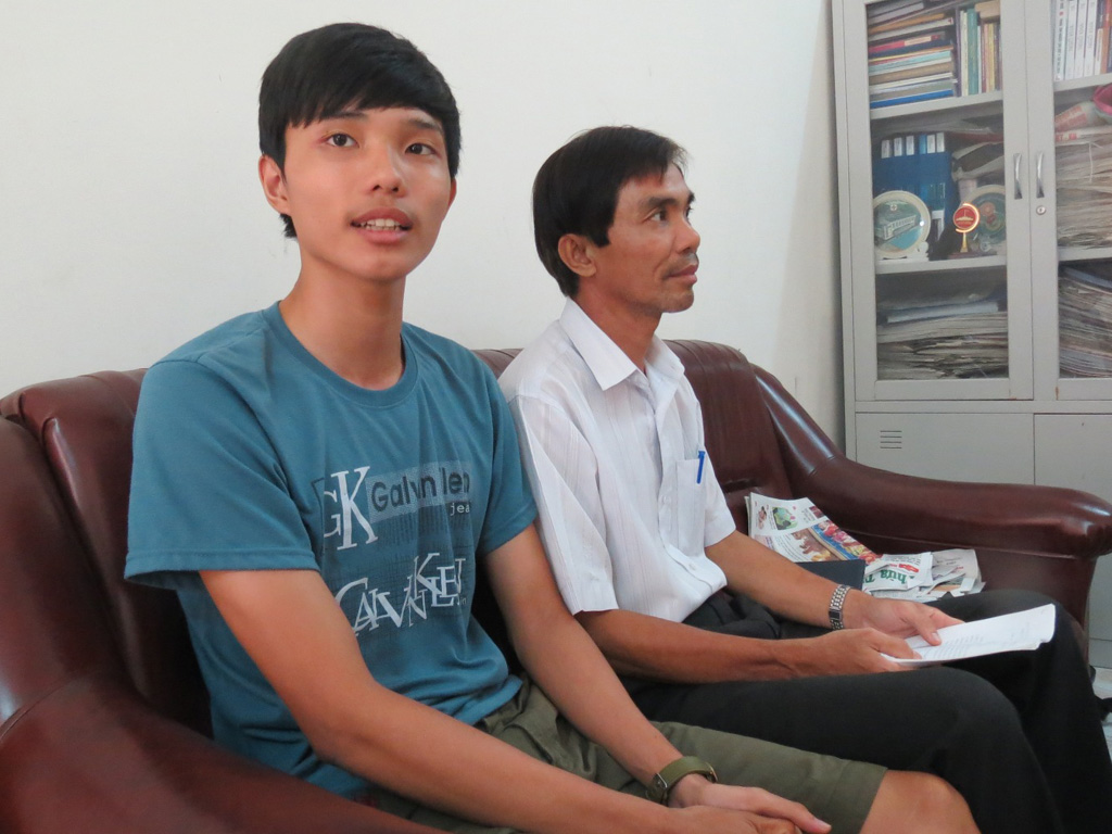 Nguyễn Xuân Anh Tuấn rất hụt hẫng khi biết mình rớt ngành Y đa khoa (ĐH Y dược Huế) khi đã học gần một tháng - Ảnh: Tuyết Khoa