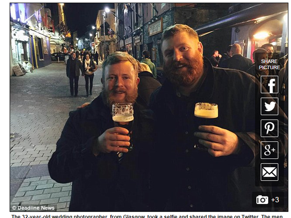Cặp đôi xa lạ giống nhau như đúc -  Ảnh chụp màn hình Daily Mail